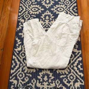 3/$25 🤍 LOFT White Paperbag Waist Pants Size SP